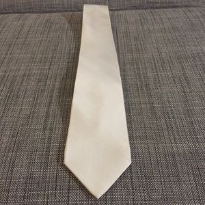 White Silk Tie